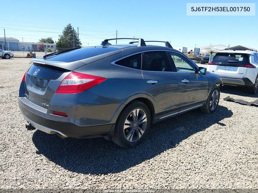 2014 Honda Crosstour Ex-L V6 VIN: 5J6TF2H53EL001750 Lot: 45343553