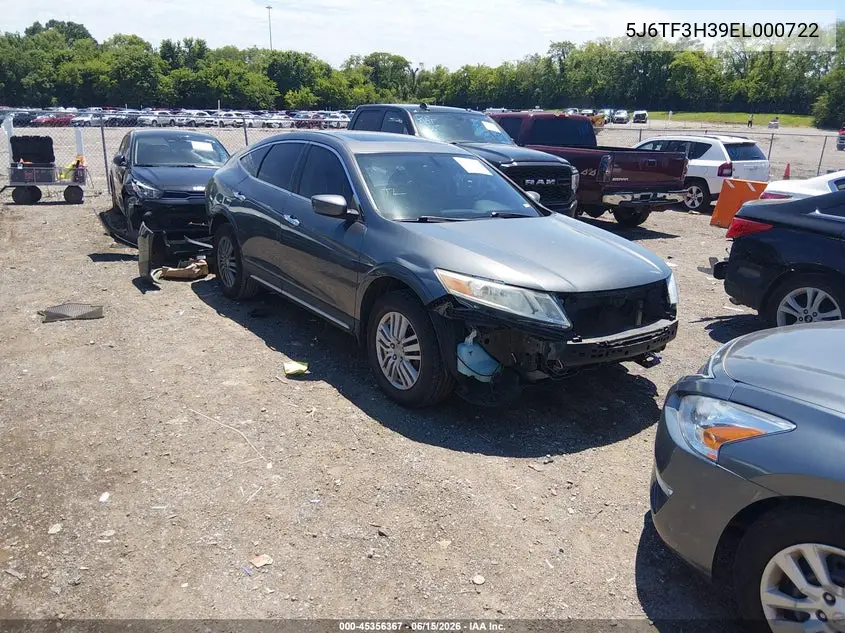 2014 Honda Crosstour Ex VIN: 5J6TF3H39EL000722 Lot: 45356367