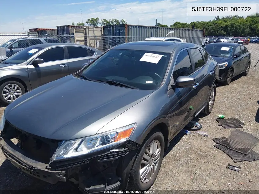 2014 Honda Crosstour Ex VIN: 5J6TF3H39EL000722 Lot: 45356367