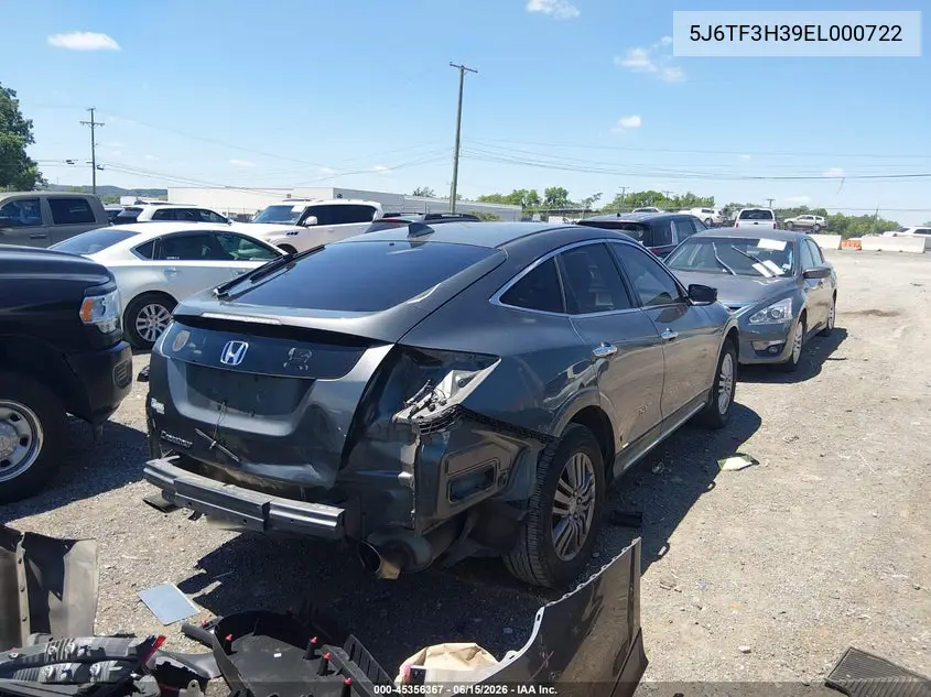 2014 Honda Crosstour Ex VIN: 5J6TF3H39EL000722 Lot: 45356367