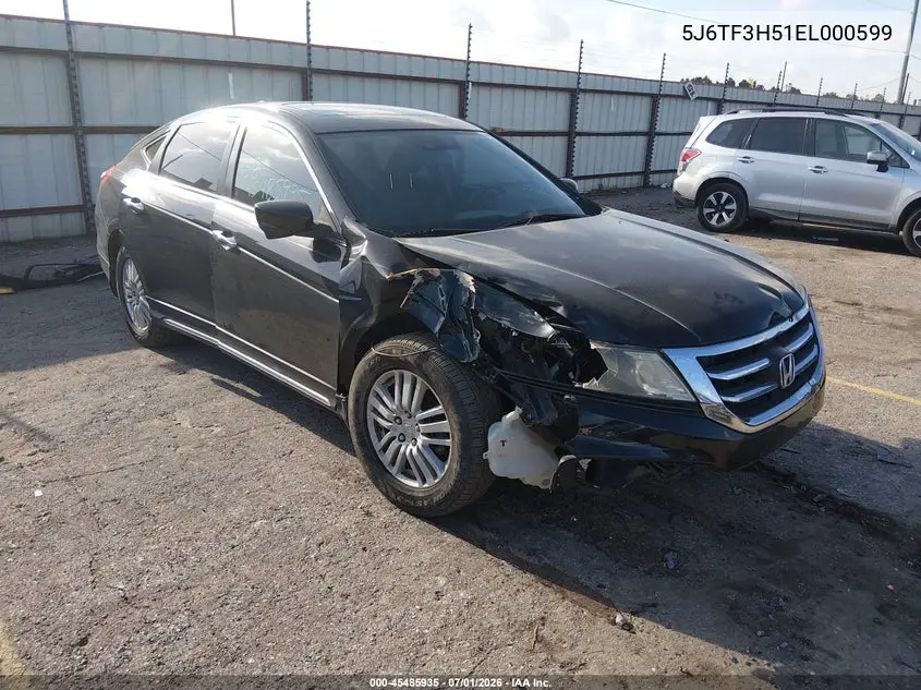 2014 Honda Crosstour Ex-L VIN: 5J6TF3H51EL000599 Lot: 45485935
