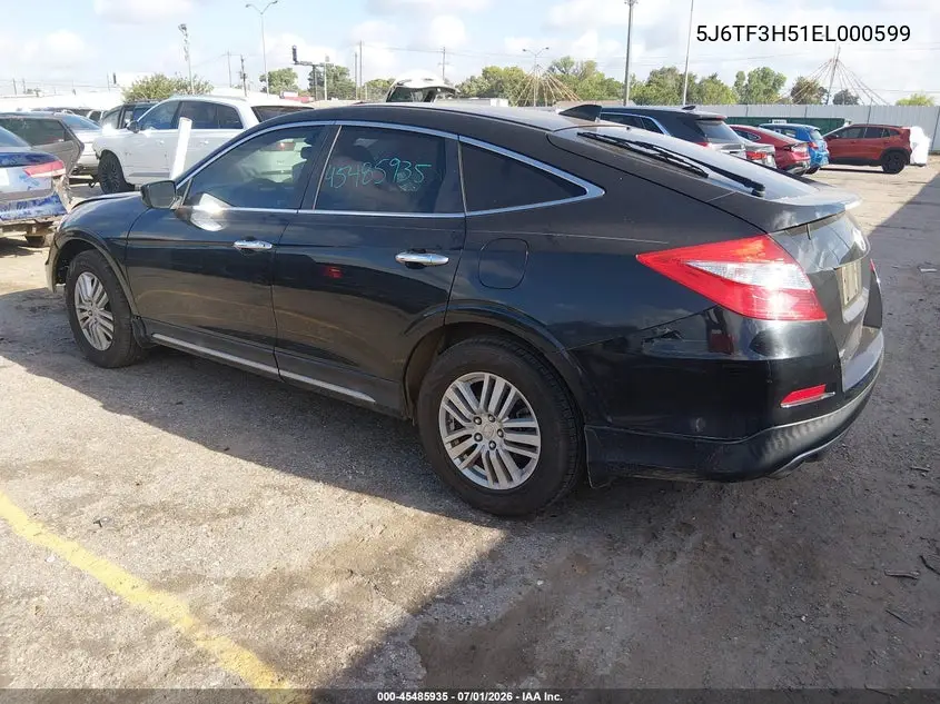 2014 Honda Crosstour Ex-L VIN: 5J6TF3H51EL000599 Lot: 45485935