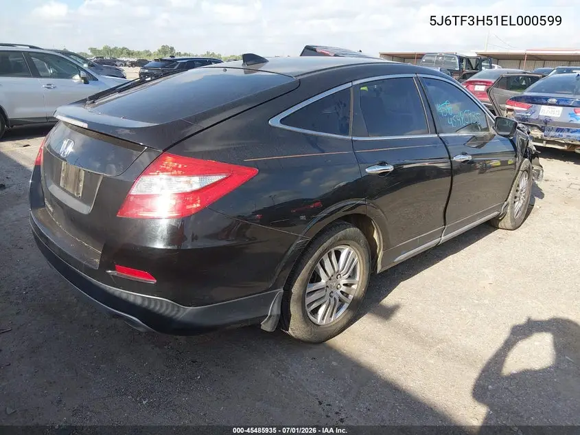 2014 Honda Crosstour Ex-L VIN: 5J6TF3H51EL000599 Lot: 45485935