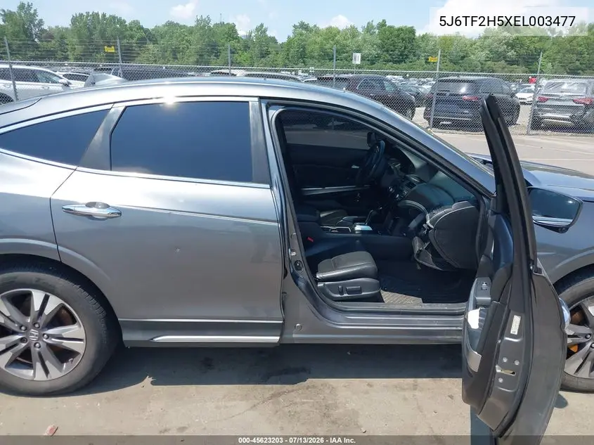 2014 Honda Crosstour Ex-L V6 VIN: 5J6TF2H5XEL003477 Lot: 45623203