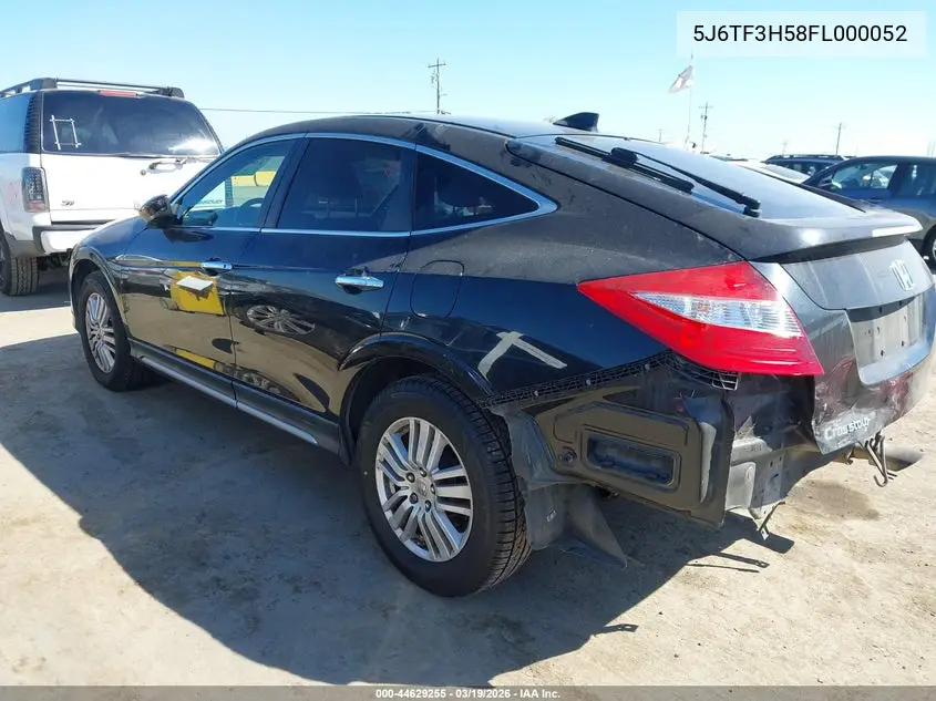 2015 Honda Crosstour Ex-L VIN: 5J6TF3H58FL000052 Lot: 44629255