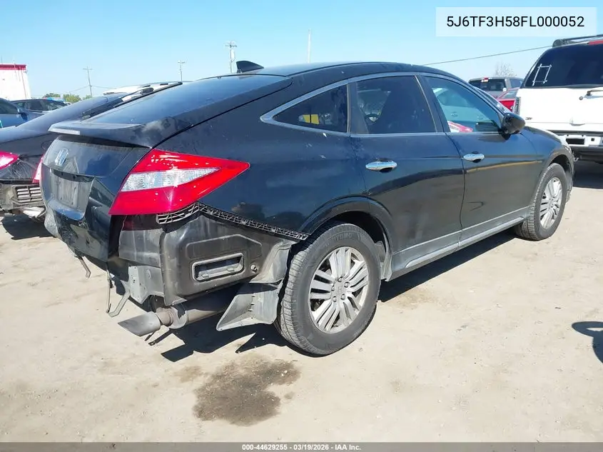 2015 Honda Crosstour Ex-L VIN: 5J6TF3H58FL000052 Lot: 44629255