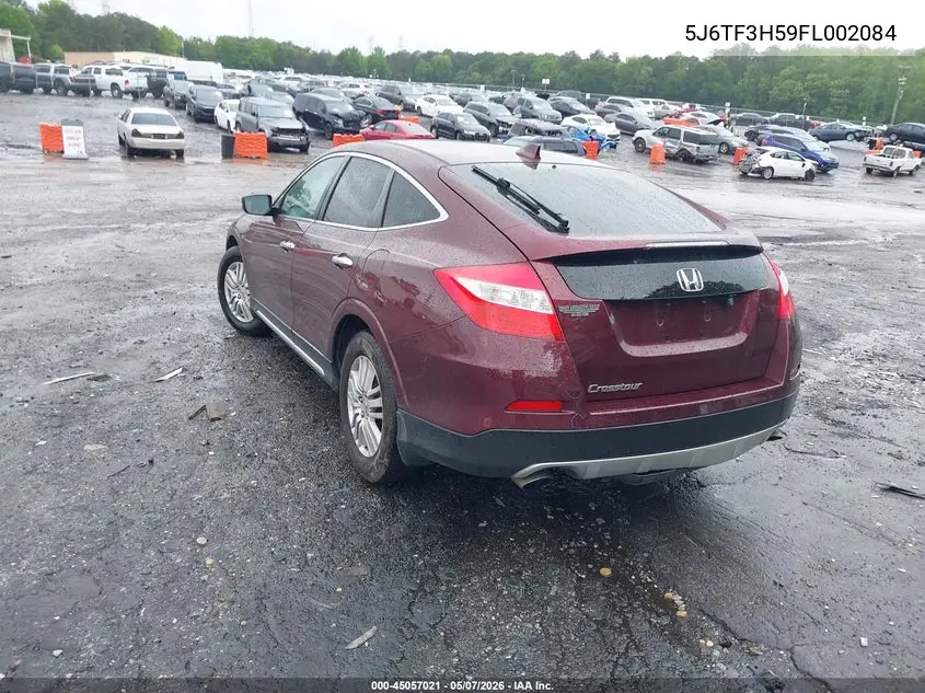 2015 Honda Crosstour Ex-L VIN: 5J6TF3H59FL002084 Lot: 45057021
