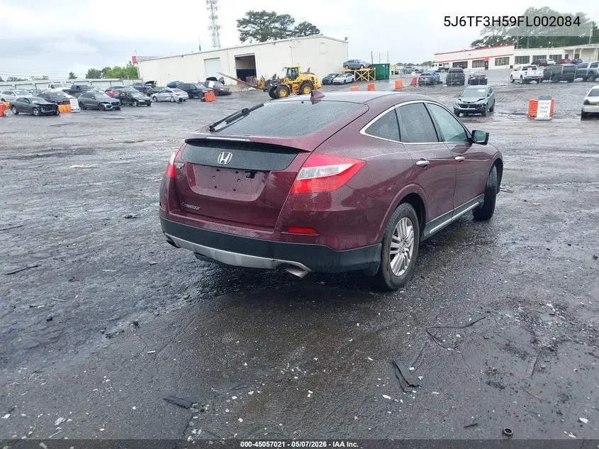 2015 Honda Crosstour Ex-L VIN: 5J6TF3H59FL002084 Lot: 45057021