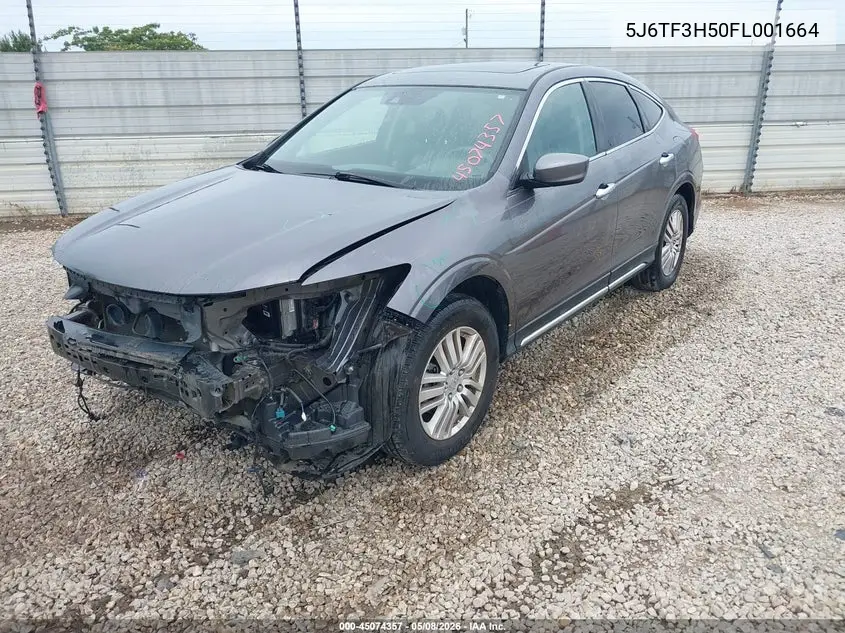 2015 Honda Crosstour Ex-L VIN: 5J6TF3H50FL001664 Lot: 45074357