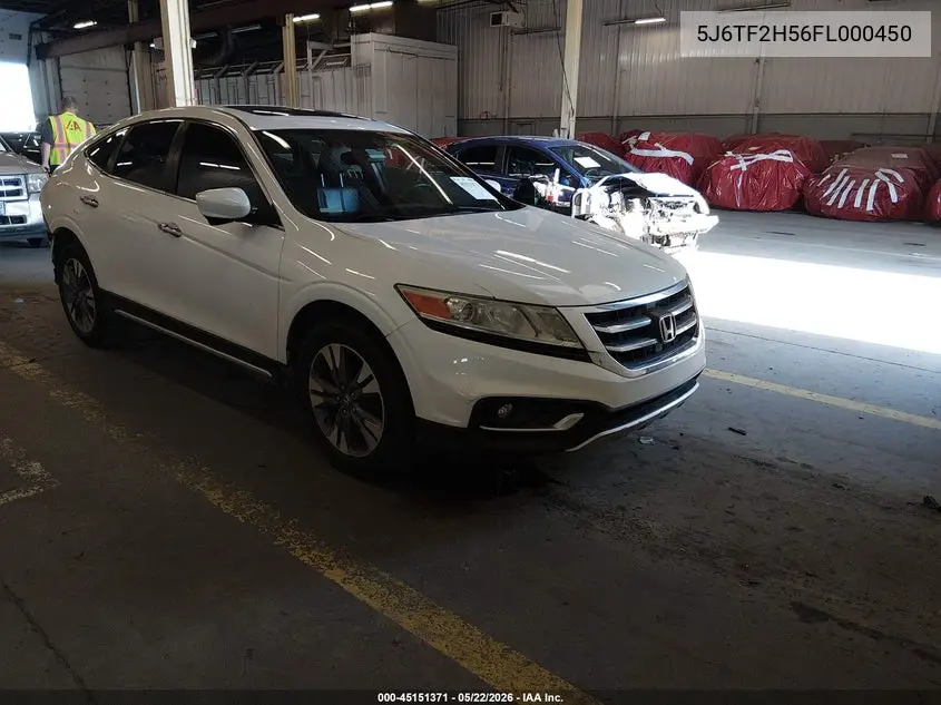 2015 Honda Crosstour Ex-L V6 VIN: 5J6TF2H56FL000450 Lot: 45151371