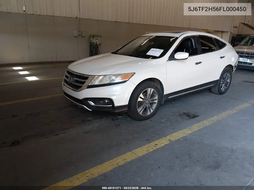 2015 Honda Crosstour Ex-L V6 VIN: 5J6TF2H56FL000450 Lot: 45151371