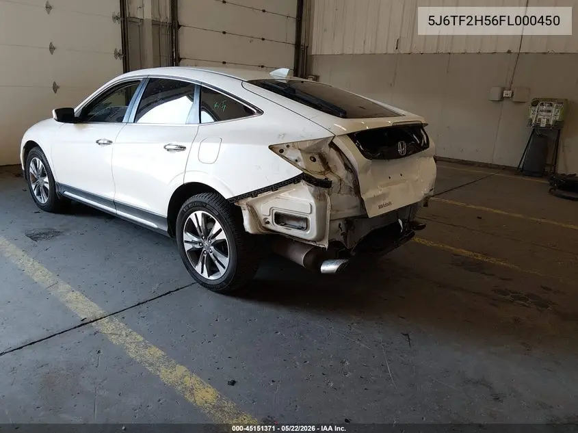 2015 Honda Crosstour Ex-L V6 VIN: 5J6TF2H56FL000450 Lot: 45151371