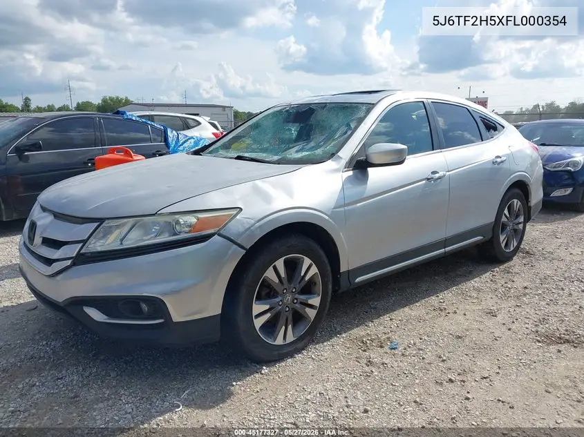 2015 Honda Crosstour Ex-L V6 VIN: 5J6TF2H5XFL000354 Lot: 45177327