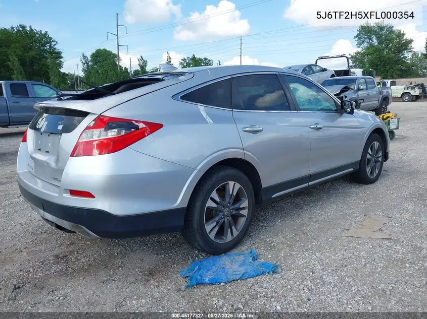 2015 Honda Crosstour Ex-L V6 VIN: 5J6TF2H5XFL000354 Lot: 45177327