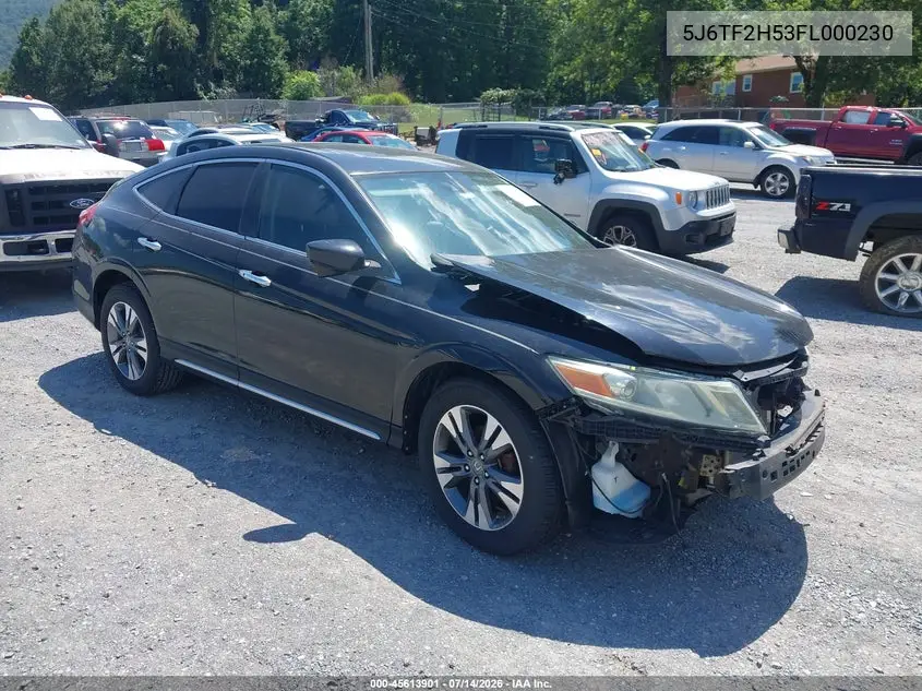 2015 Honda Crosstour Ex-L V6 VIN: 5J6TF2H53FL000230 Lot: 45613901