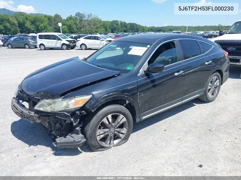 2015 Honda Crosstour Ex-L V6 VIN: 5J6TF2H53FL000230 Lot: 45613901