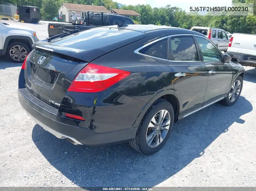 2015 Honda Crosstour Ex-L V6 VIN: 5J6TF2H53FL000230 Lot: 45613901