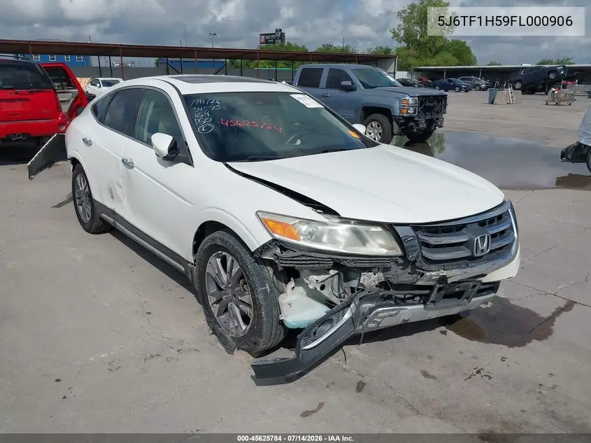 2015 Honda Crosstour Ex-L V6 VIN: 5J6TF1H59FL000906 Lot: 45625784