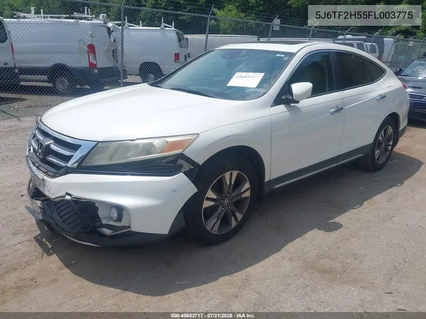 2015 Honda Crosstour Ex-L V6 VIN: 5J6TF2H55FL003775 Lot: 45683717