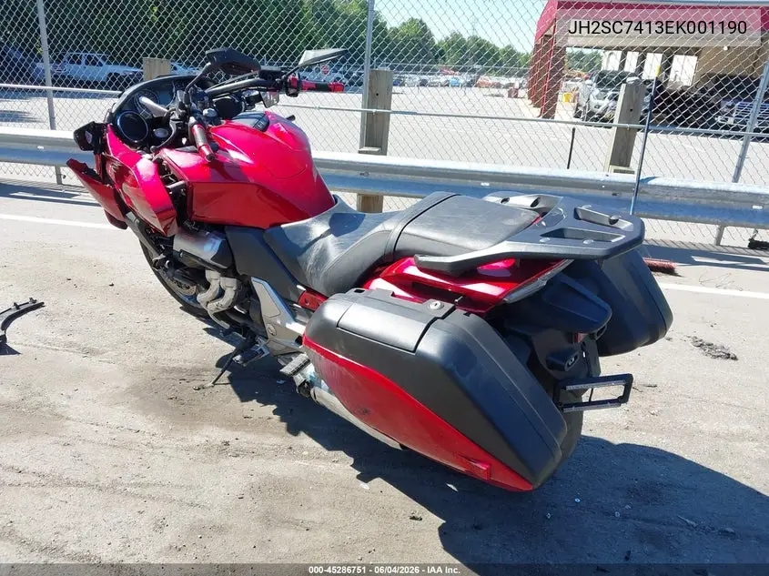 2014 Honda Ctx1300 VIN: JH2SC7413EK001190 Lot: 45286751