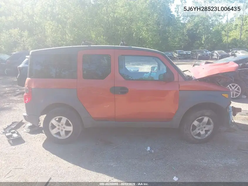 2003 Honda Element Ex VIN: 5J6YH28523L006435 Lot: 45258898