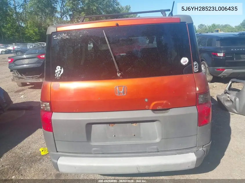 2003 Honda Element Ex VIN: 5J6YH28523L006435 Lot: 45258898