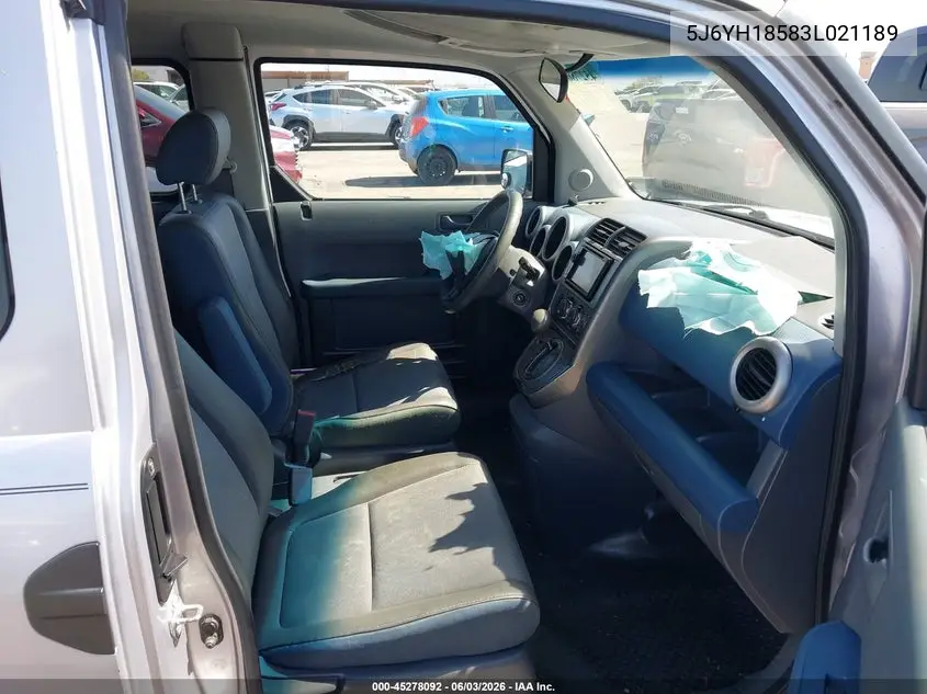 2003 Honda Element Ex VIN: 5J6YH18583L021189 Lot: 45278092