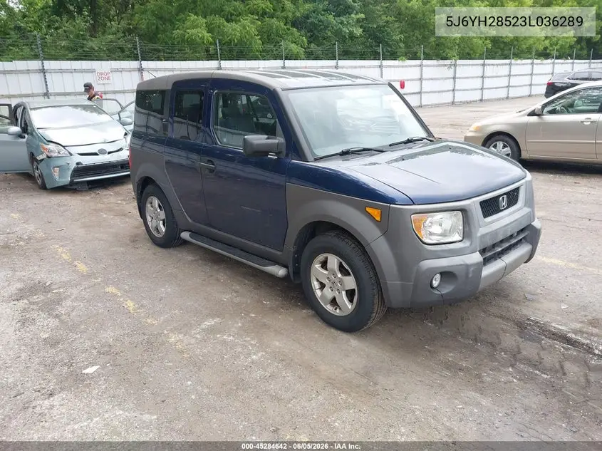 2003 Honda Element Ex VIN: 5J6YH28523L036289 Lot: 45284642