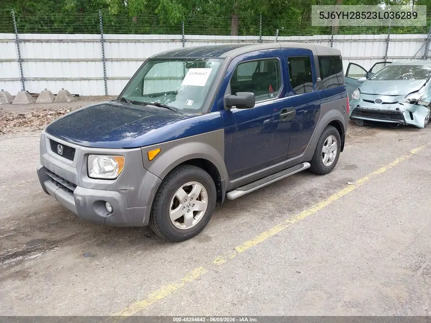 2003 Honda Element Ex VIN: 5J6YH28523L036289 Lot: 45284642