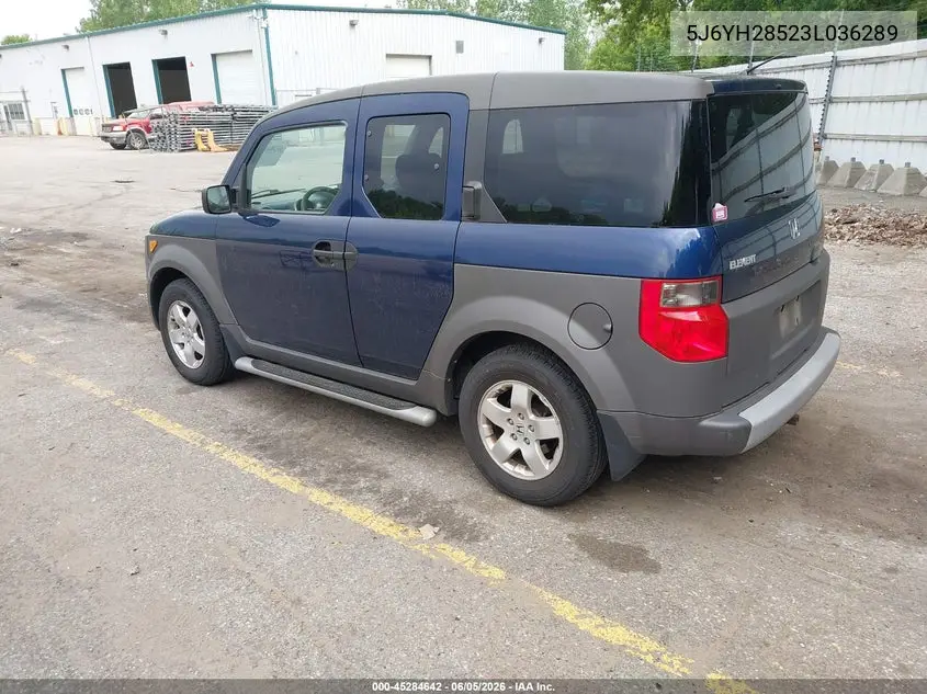 2003 Honda Element Ex VIN: 5J6YH28523L036289 Lot: 45284642
