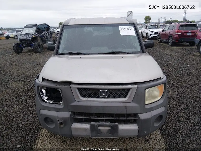 2003 Honda Element Ex VIN: 5J6YH28563L006762 Lot: 45317099