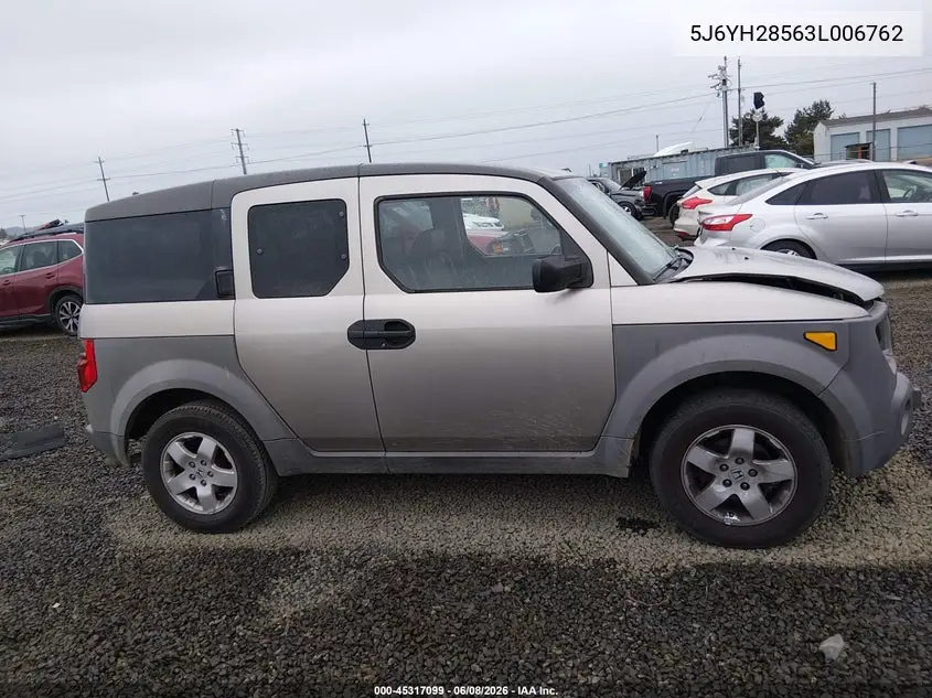 2003 Honda Element Ex VIN: 5J6YH28563L006762 Lot: 45317099