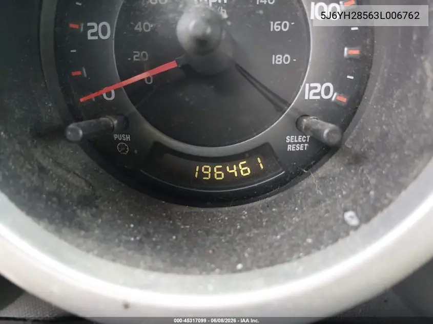 2003 Honda Element Ex VIN: 5J6YH28563L006762 Lot: 45317099