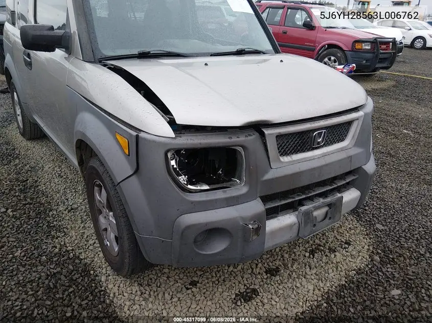 2003 Honda Element Ex VIN: 5J6YH28563L006762 Lot: 45317099
