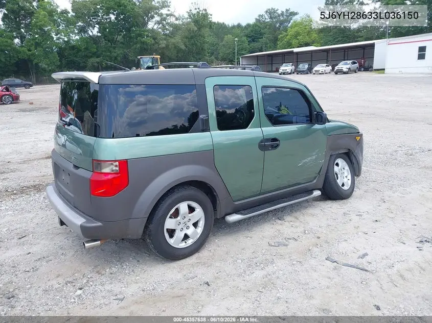 2003 Honda Element Ex VIN: 5J6YH28633L036150 Lot: 45357638