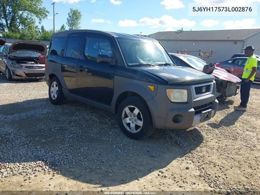2003 Honda Element Ex VIN: 5J6YH17573L002876 Lot: 45368657