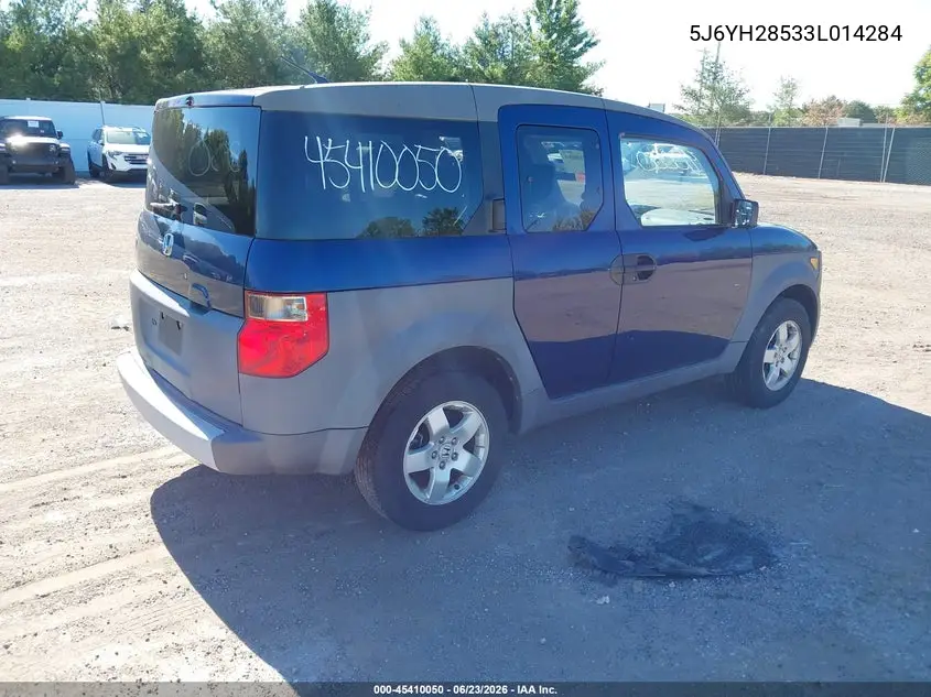 2003 Honda Element Ex VIN: 5J6YH28533L014284 Lot: 45410050