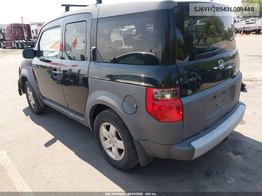 2003 Honda Element Ex VIN: 5J6YH28543L009448 Lot: 45453806