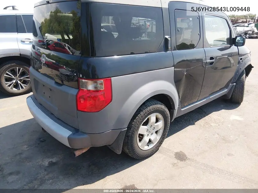 2003 Honda Element Ex VIN: 5J6YH28543L009448 Lot: 45453806