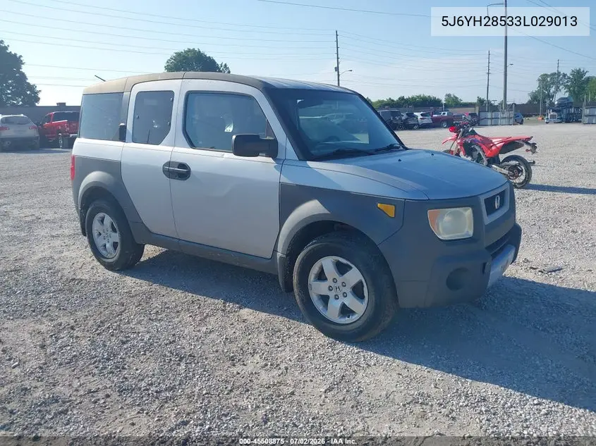 2003 Honda Element Ex VIN: 5J6YH28533L029013 Lot: 45508875