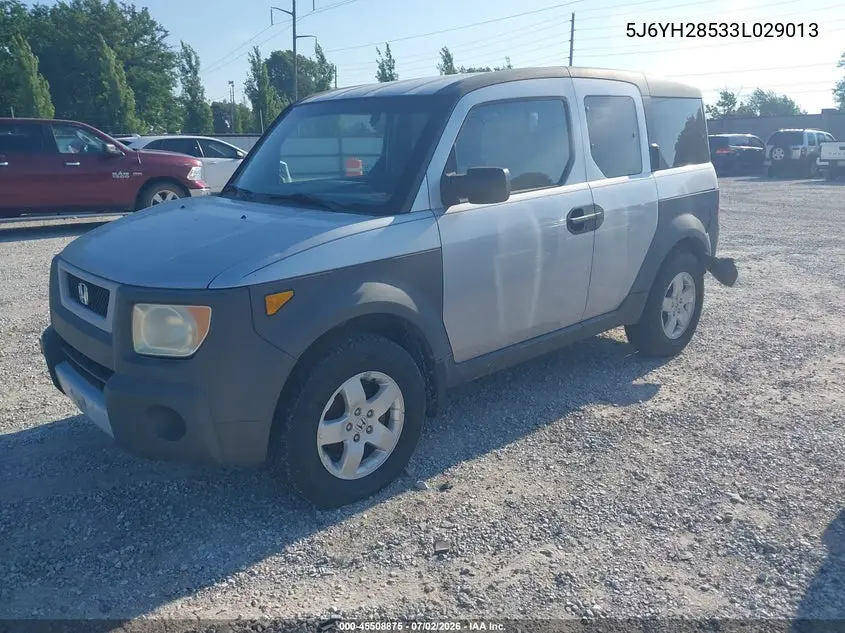 2003 Honda Element Ex VIN: 5J6YH28533L029013 Lot: 45508875