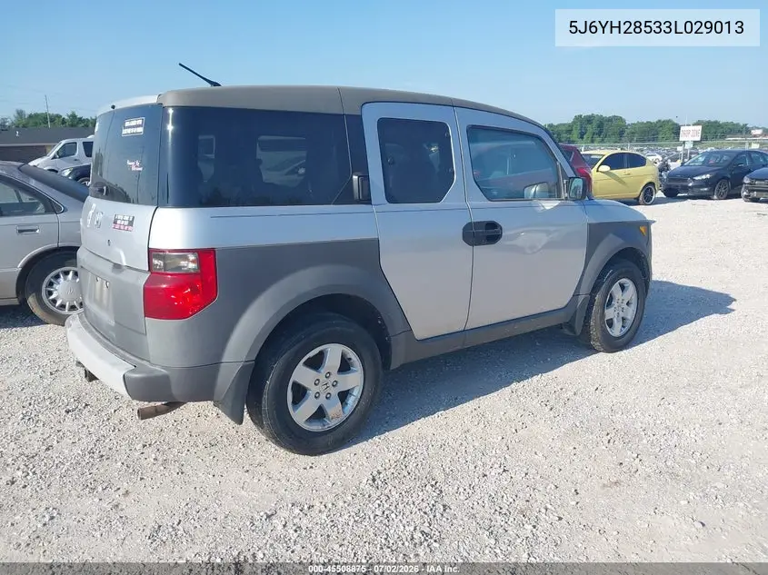 2003 Honda Element Ex VIN: 5J6YH28533L029013 Lot: 45508875