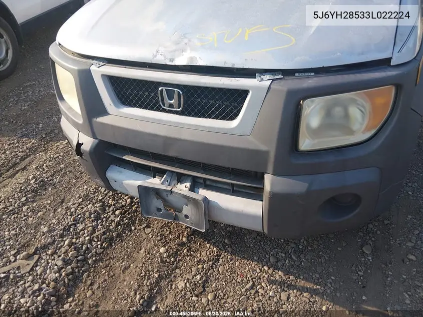 2003 Honda Element Ex VIN: 5J6YH28533L022224 Lot: 45520695
