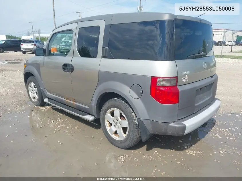 2003 Honda Element Ex VIN: 5J6YH28553L050008 Lot: 45522450