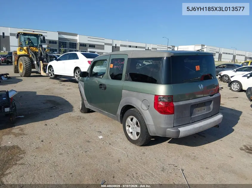 2003 Honda Element Ex VIN: 5J6YH185X3L013577 Lot: 45530028