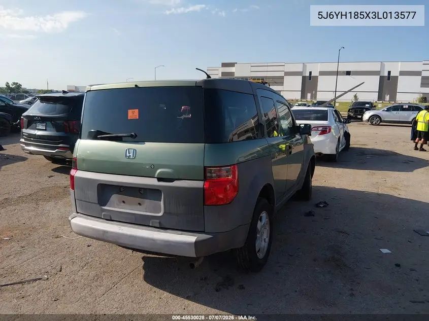2003 Honda Element Ex VIN: 5J6YH185X3L013577 Lot: 45530028