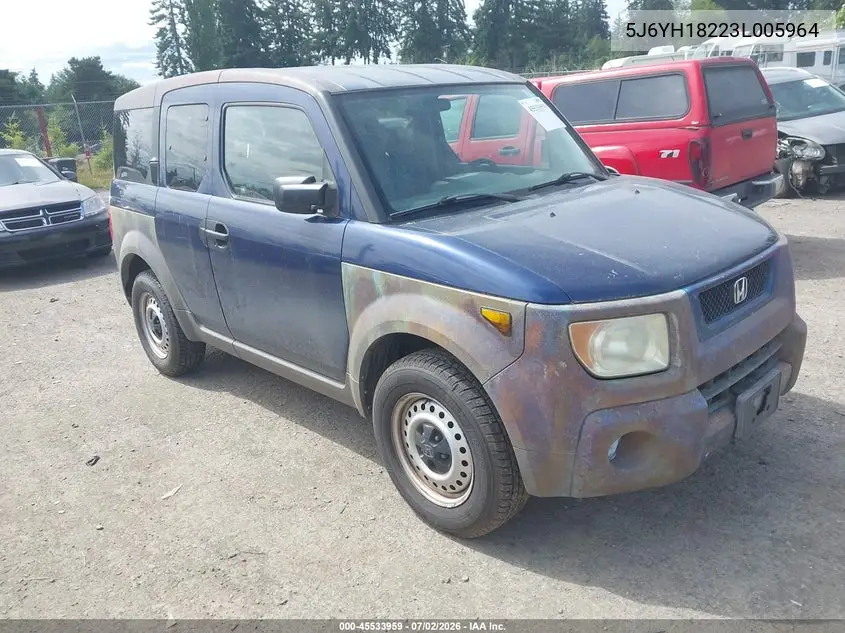2003 Honda Element Dx VIN: 5J6YH18223L005964 Lot: 45533959