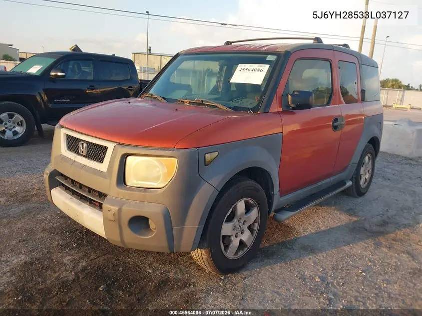 2003 Honda Element Ex VIN: 5J6YH28533L037127 Lot: 45564086