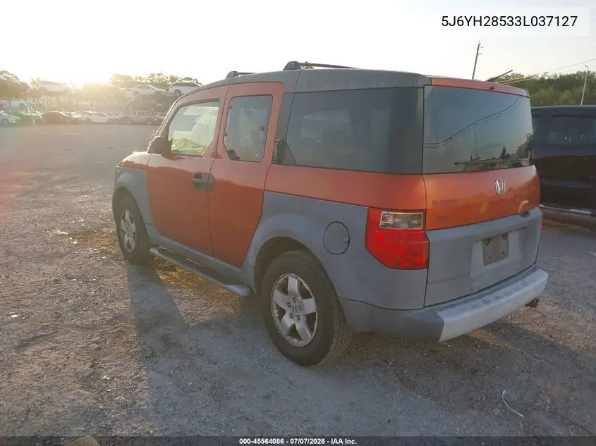 2003 Honda Element Ex VIN: 5J6YH28533L037127 Lot: 45564086