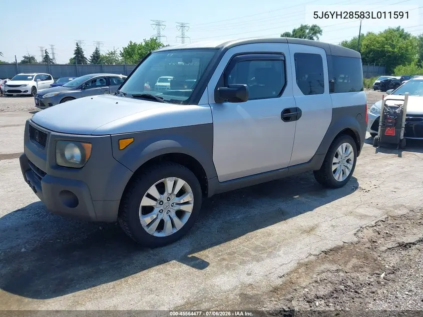 2003 Honda Element Ex VIN: 5J6YH28583L011591 Lot: 45564477